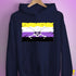 Nonbinary Pride Pirate Flag Hoodie - Navy